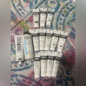 LIQUITEX & GOLDEN ACRYLIC PAINT TUBES